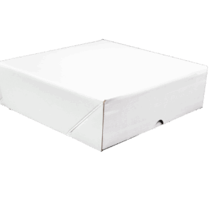 12x12x2.5 White Cake Box