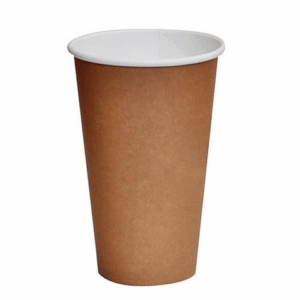 16oz PLA Coated SW Cup/ Brown Print