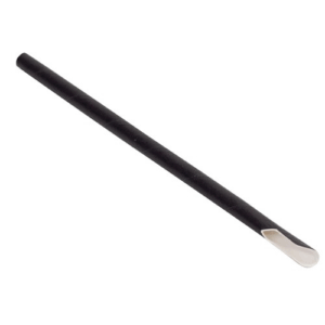 Paper Straw Spoon - All Black