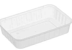 G/Fac Container Rectangular Ribbed H/Duty 500ml