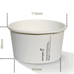 16oz paper bowl dia 115ml Lining115*92*82
